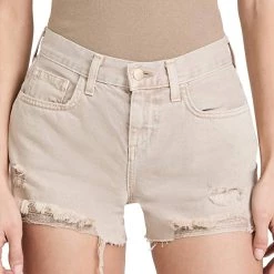 Deals 👍 L'Agence 👩 women Audrey Cut-Off Shorts in Biscuit Destruct ⌛ -Dudley Stephens Shop 28fe668d8cef4317863989d186da4b78 1080x