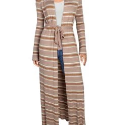 Best Sale ✨ L'Agence Marija 👩 Womens Striped Metallic Cardigan Sweater ❤️