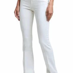 Budget 🥰 L'Agence 👩 women Ruth High Rise Straight Leg Jean in Vintage White ✔️