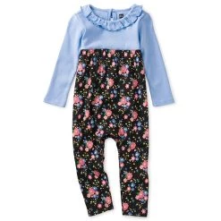 Promo 😍 kids Tea Collection Ruffle Collar Baby Romper 👍