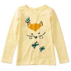 Cheap 😀 kids Tea Collection Shiba Butterfly Graphic T-Shirt ⭐