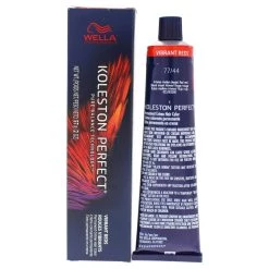 Best Pirce ❤️ Wella I0086534 Koleston Perfect Permanent Creme Hair Color for Unisex - 77 44 Intense Medium Blonde & Red - 2 oz 💯