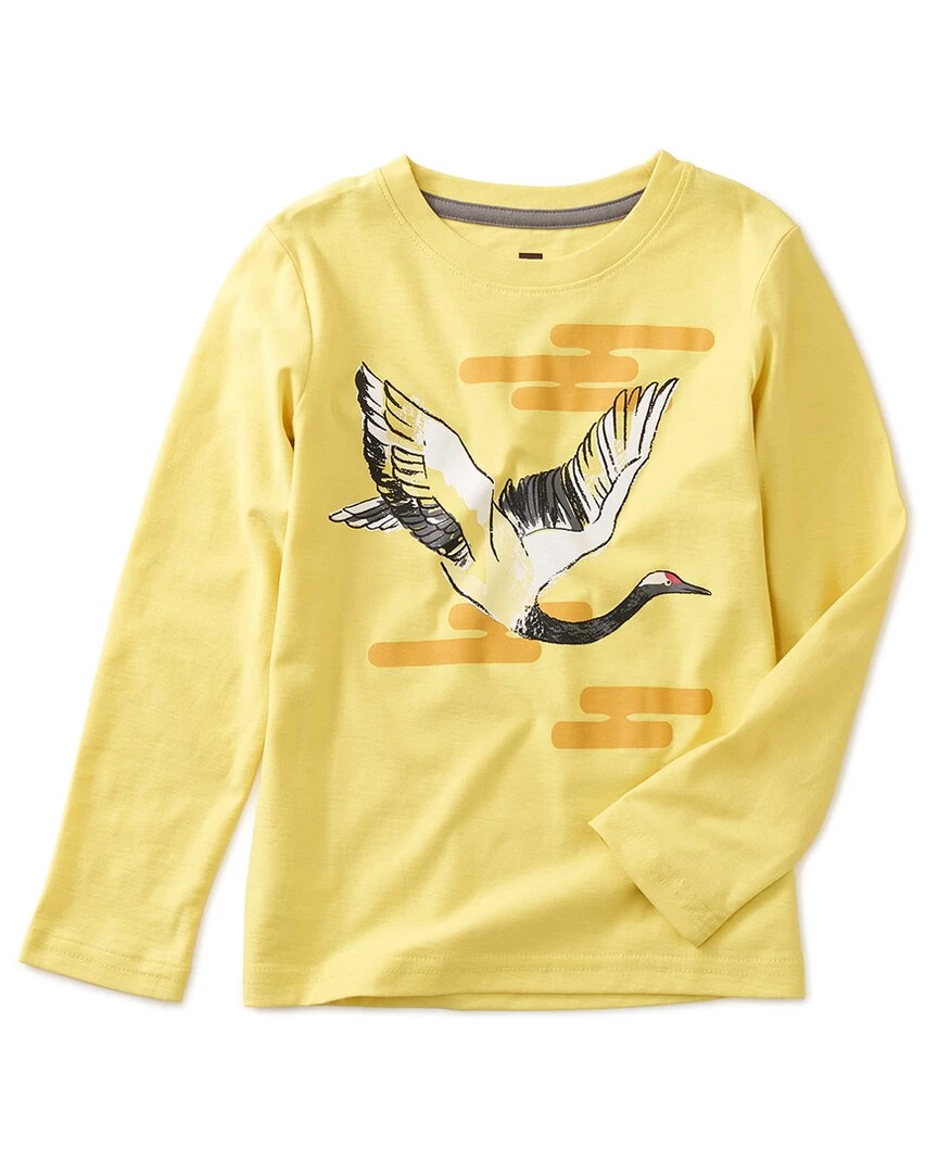 Promo π₯ kids Tea Collection Graceful Crane Graphic T-Shirt π― 1 Promo π₯ kids Tea Collection Graceful Crane Graphic T-Shirt π―