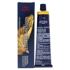 Buy 🌟 Wella I0086536 Koleston Perfect Permanent Creme Hair Color for Unisex - 9 81 Very Light Blonde & Pearl Ash - 2 oz ✔️