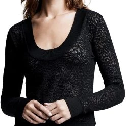 Discount 😉 L'Agence Chandler 👩 Womens Wool Lace Pullover Top ✨
