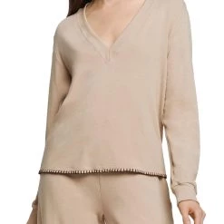 Top 10 🤩 L'Agence Helena 👩 Womens Contrast Trim Comfy Sweatshirt 🔔