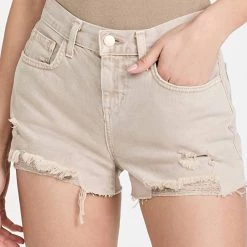 Deals 👍 L'Agence 👩 women Audrey Cut-Off Shorts in Biscuit Destruct ⌛ -Dudley Stephens Shop b0defbb9da374924b6cb4b429e14cd72 1080x