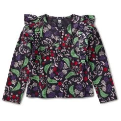 Hot Sale 🔔 kids Tea Collection Ruffle Henley Top 🥰