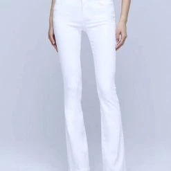 New ✨ L'Agence 👩 women Selma Jean in Blanc 🧨