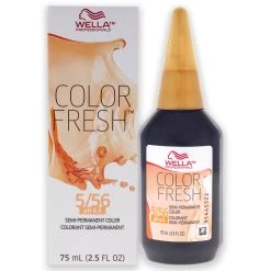 Discount 🎉 Wella Color Fresh Semi-Permanent Color - 5 56 Light Brown-Red-Violet Violet For Unisex 2.5 oz Hair Color ✔️
