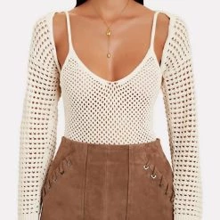 Top 10 π L'Agence π© women Sammy Tank And Shawl in Ivory π