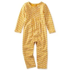 Coupon 🔔 kids Tea Collection Paneled Baby Romper 🌟