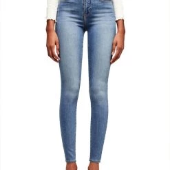 Flash Sale 👏 L'Agence 👩 women Marguerite High Rise Skinny Jean in Seafoam 👍