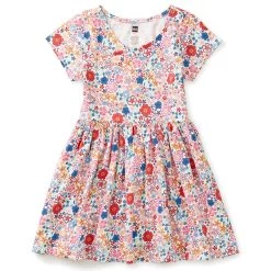 Coupon ❤️ kids Tea Collection Wrap Neck 👗 Dress 🎁