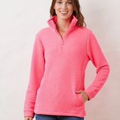 Outlet 😍 Dudley Stephens 👩 women Pocomo Pullover in Waffle Jersey 🤩