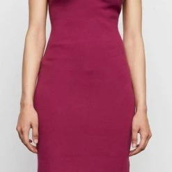 Buy 😉 Bailey 44 👩 women Edith Sculpted Cold Shoulder Ribbed Knit 👗 Dress in Ruby 🔔