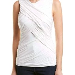 Buy 😀 Bailey 44 👩 women Diana Drape Front Top in White ⌛