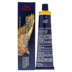 Best reviews of 😀 Wella I0087098 Koleston Perfect Permanent Creme Hair Color for Unisex - 5 3 Light Brown & Gold - 2 oz ⌛