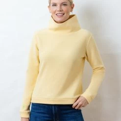 Best Pirce 🥰 Dudley Stephens 👩 women Park Slope Turtleneck in Vello Fleece ✔️