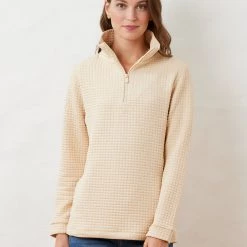 Flash Sale 🔔 Dudley Stephens 👩 women Pocomo Pullover in Waffle Jersey 🔔