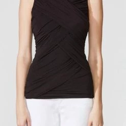 Buy π Bailey 44 π© women Diana Drape Front Top in Black π