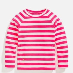 Cheap 🥰 Dudley Stephens kids Toddler Crewneck in Striped Fleece 🌟