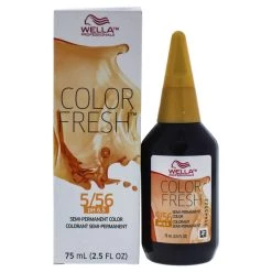 Brand new 🥰 Wella I0086894 Color Fresh Semi-Permanent Hair Color for Unisex - 5 56 Light Brown & Red-Violet Violet - 2.5 oz 😍